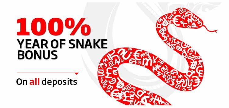 100% Year of Snake Bonus