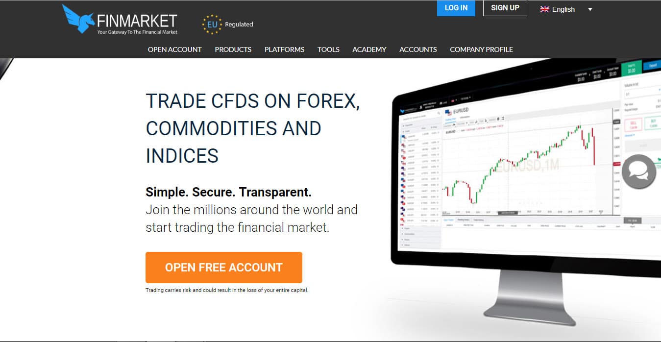 Finmarket Website Screenshot