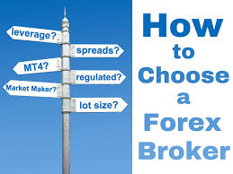 How to choose a forex broker - signs pointing different directions