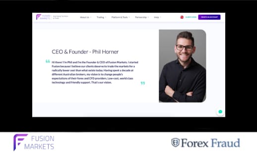 Fusion Markets CEO