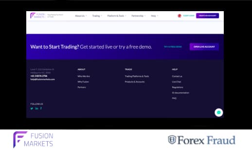 Fusion Markets Free Demo