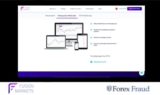 Fusion Markets Trading Platform