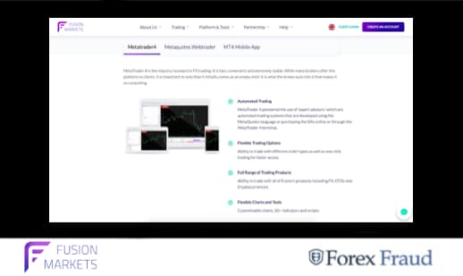 Fusion Markets Trading Platform Software
