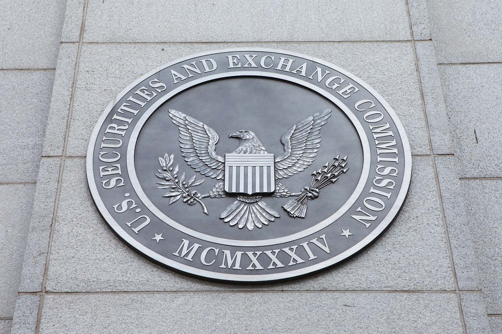 Emblem outside of the US SEC Offices
