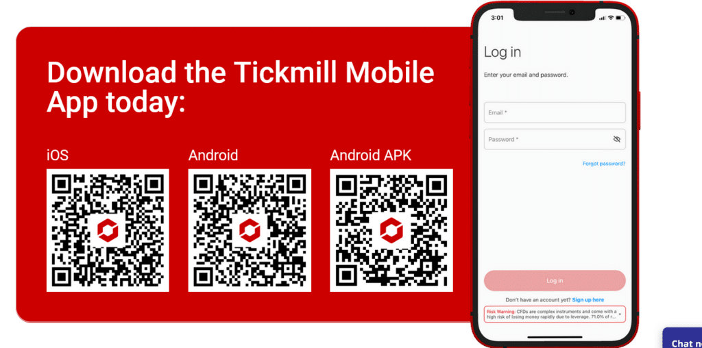 Tickmill Mobile App