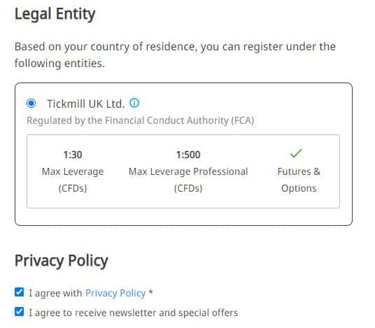 tickmill privacy policy