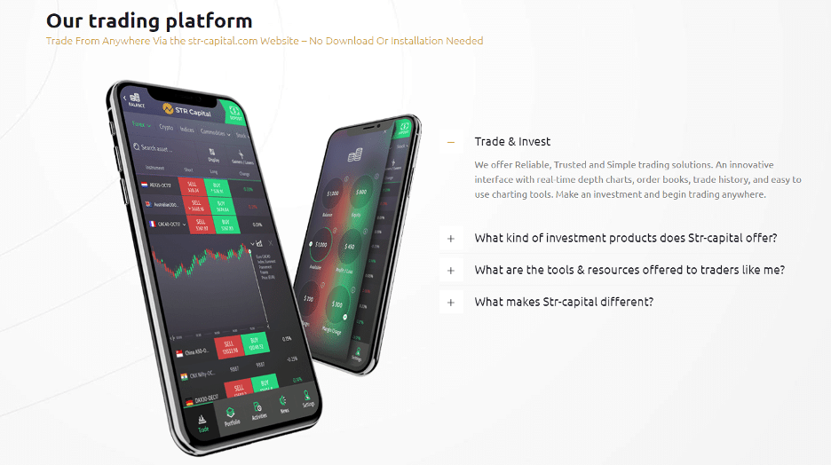 STR Capital trading platform