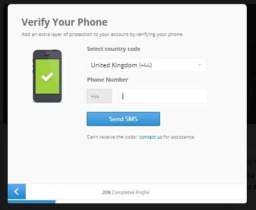 etoro verify your phone