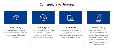 Super-Five trading features