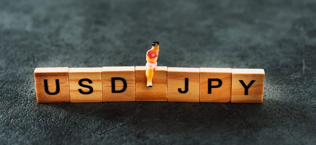 Toy blocks with letters which read USDJPY