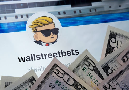 wallstreetbets SubReddit logo with money near it