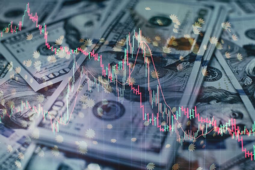 US Dollars Behind Bearish Signals Graph