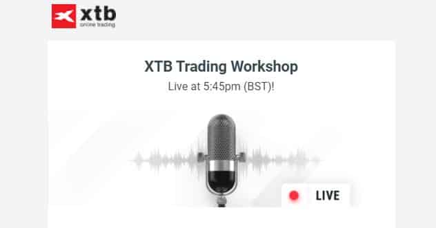XTB Trading Workshop Promotional Graphic