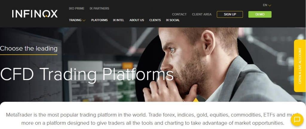 infinox cfd trading platform